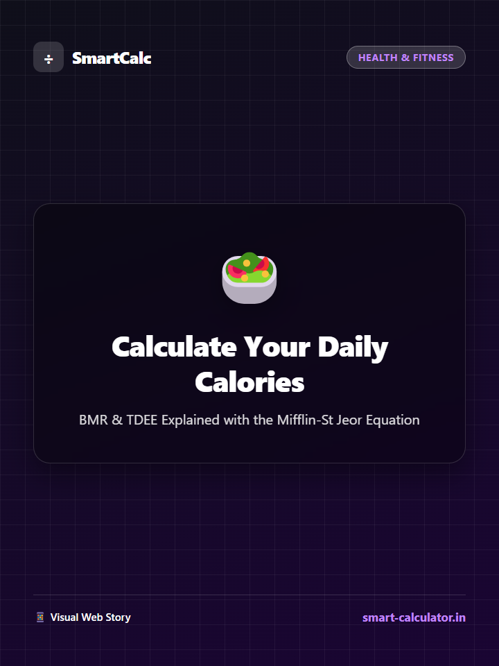 Calorie Web Story Poster